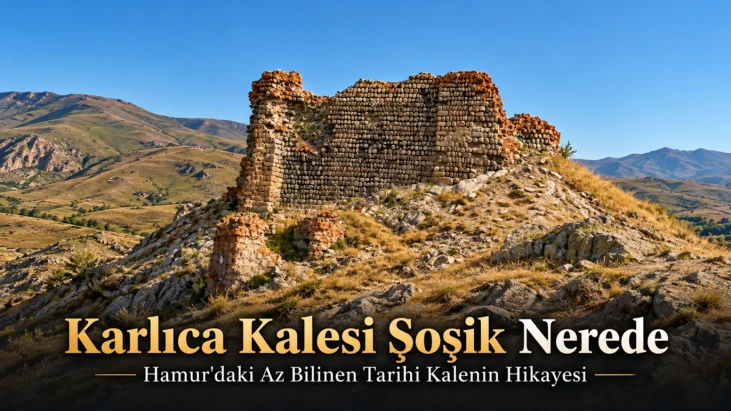 Hamur’da Uçurumların Üzerine Kurulan Karlıca Şoşik Kalesi