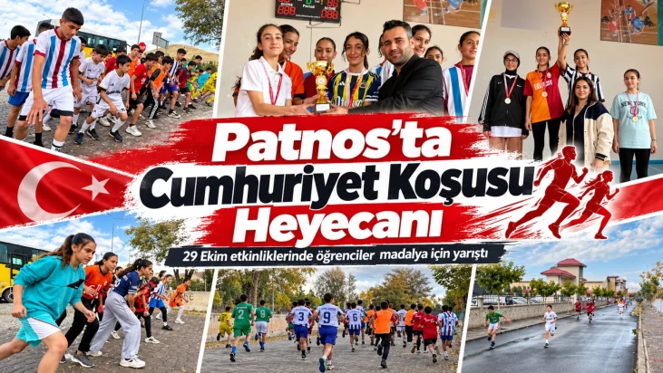 Patnos'ta Cumhuriyet Bayramı Öncesi Genç Sporcular Parkura Çıktı