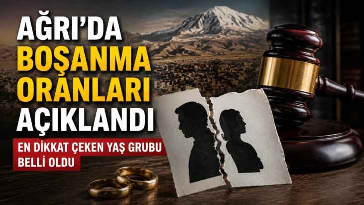Ağrı'da Boşanma Oranları Açıklandı: En Dikkat Çeken Yaş Grubu Belli Oldu