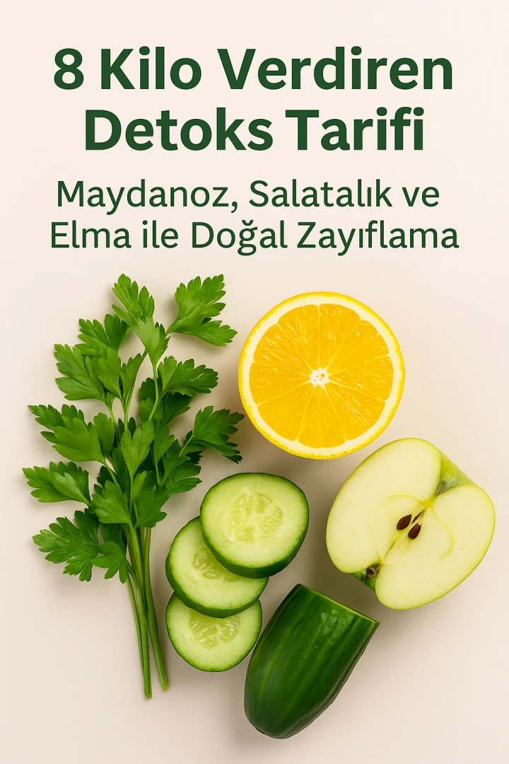 8 Kilo Verdiren Detoks Tarifi: Maydanoz, Salatalık ve Elma ile Doğal Zayıflama
