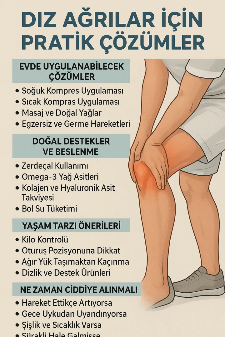 Diz Ağrıları İçin Pratik ve Etkili Çözümler