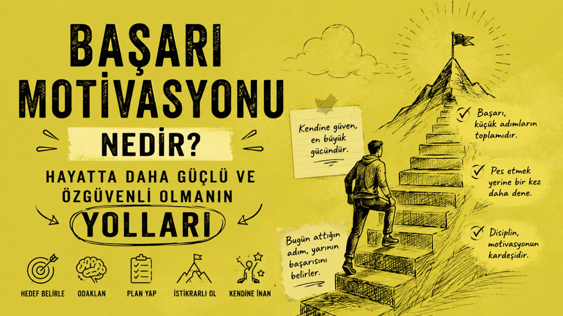 Başarı Motivasyonu Nedir? Hayatta Daha Güçlü ve Özgüvenli Olmanın Yolları