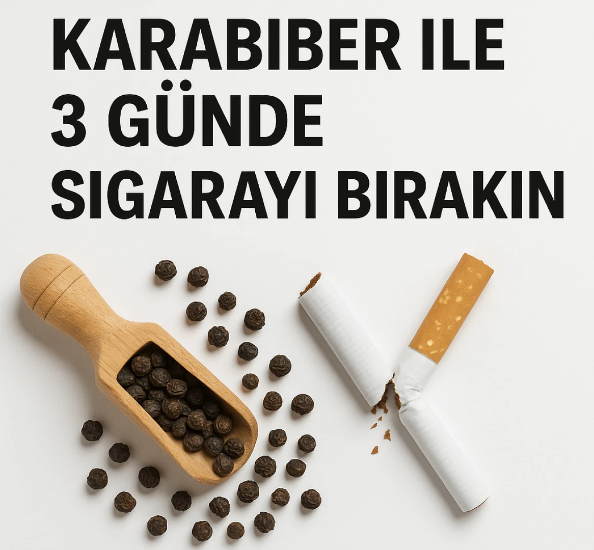 Sigarayı Bırakmak İçin Karabiberle 3 Günde Doğal Yöntem